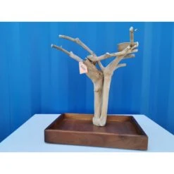 Aire De Jeux En Bois De Java Avec Socle - Small - Back Zoo Nature -Magasin De Fournitures Pour Oiseaux De Compagnie aire de jeux en bois de java avec socle small back zoo nature zf1112 back zoo nature aire de jeux en bois de java avec socle et 1 3