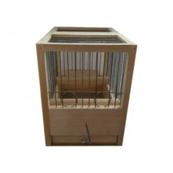 Cage De Chant En Bois 21x24x16cm -Magasin De Fournitures Pour Oiseaux De Compagnie cage de chant en bois 21x24x16cm 117320000 grizo cage de chant en bois disposant de 2 perchoirs et 2 trous pour mangeoires exter 2