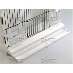 Cage Exposition Plastique 36x17x30cm - 2G-R -Magasin De Fournitures Pour Oiseaux De Compagnie cage exposition plastique 36x17x30cm 2g r art 315fn3 2g r cage de preparation avec facade noire 1 porte centrale avec ressort et 2