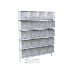 Cage Exposition Plastique 36x17x30cm - 2G-R -Magasin De Fournitures Pour Oiseaux De Compagnie cage exposition plastique 36x17x30cm 2g r art 315fn3 2g r cage de preparation avec facade noire 1 porte centrale avec ressort et 4