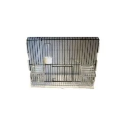 Cage Exposition Plastique 36x17x30cm - 2G-R -Magasin De Fournitures Pour Oiseaux De Compagnie cage exposition plastique 36x17x30cm 2g r art 315fn3 2g r cage de preparation avec facade noire 1 porte centrale avec ressort et 5