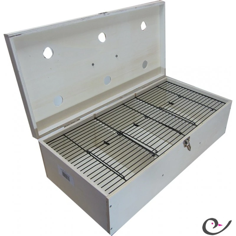 Cageot Fermé En Bois Pour Oiseaux 60x30x16cm 2 Cageot Fermé En Bois Pour Oiseaux 60x30x16cm – Image 2