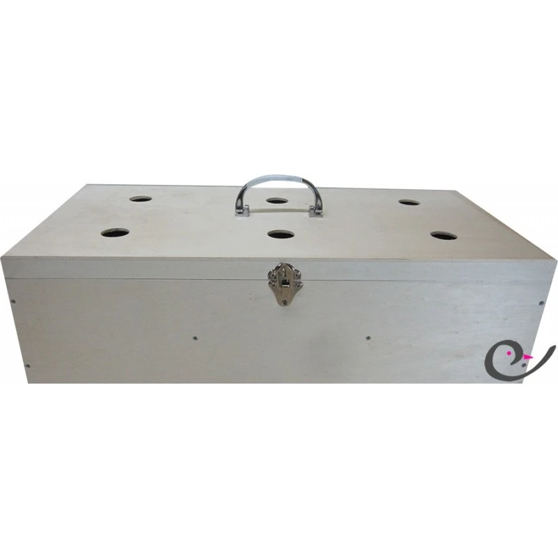 Cageot Fermé En Bois Pour Oiseaux 60x30x16cm 3 Cageot Fermé En Bois Pour Oiseaux 60x30x16cm – Image 3