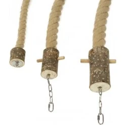 Corde D'escalade En Jute Avec Attache En Acier 2,5x300cm - Wagner -Magasin De Fournitures Pour Oiseaux De Compagnie corde descalade en jute avec attache en acier 25x300cm wagner z72032 wagner 3