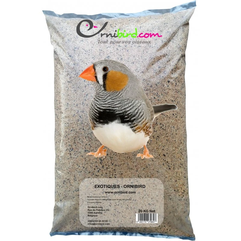 Exotiques - Ornibird, Mélange Pour Exotiques 20kg 1 Exotiques - Ornibird, Mélange Pour Exotiques 20kg