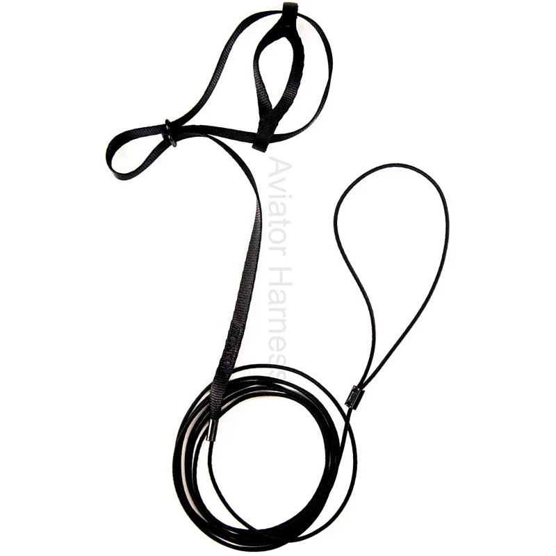 Harnais Pour Perroquet AVIATOR X-Large Noir 2 Harnais Pour Perroquet AVIATOR X-Large Noir – Image 2