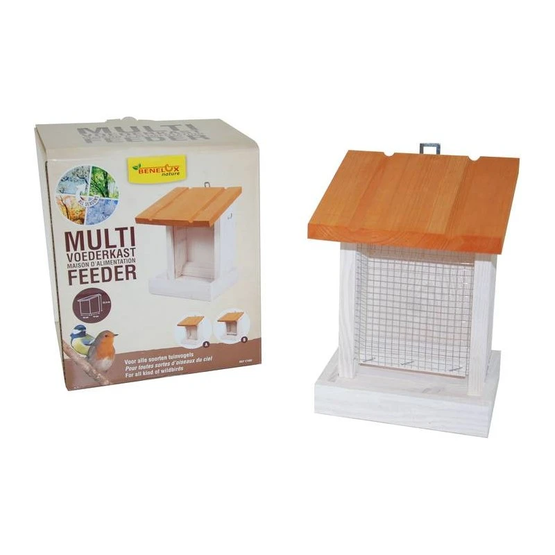 Maison D'alimentation Multi Feeder Simple Toit Blanche - Benelux 1 Maison D'alimentation Multi Feeder Simple Toit Blanche - Benelux