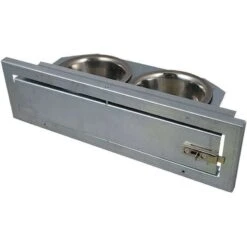 Mangeoire à Plateau Tournant 2 Bols Green Ral 6009