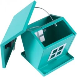 Mangeoire Darby Avec Lampe Solaire 18cm - Vadigran -Magasin De Fournitures Pour Oiseaux De Compagnie mangeoire darby avec lampe solaire 18cm vadigran 13972 vadigran description le silo pour oiseaux de la nature darby peut etre re 3