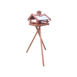 Mangeoire Hiver Sur Pied Toit Métal